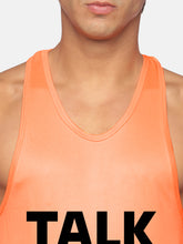 Neon Orange Talk Less Lift More Performance Stringer