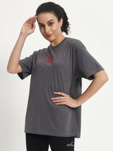 NRNS Grey & Magenta Oversized T-shirt