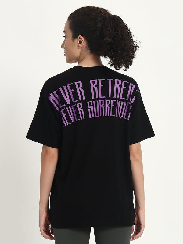 NRNS Black & Purple Oversized T-shirt