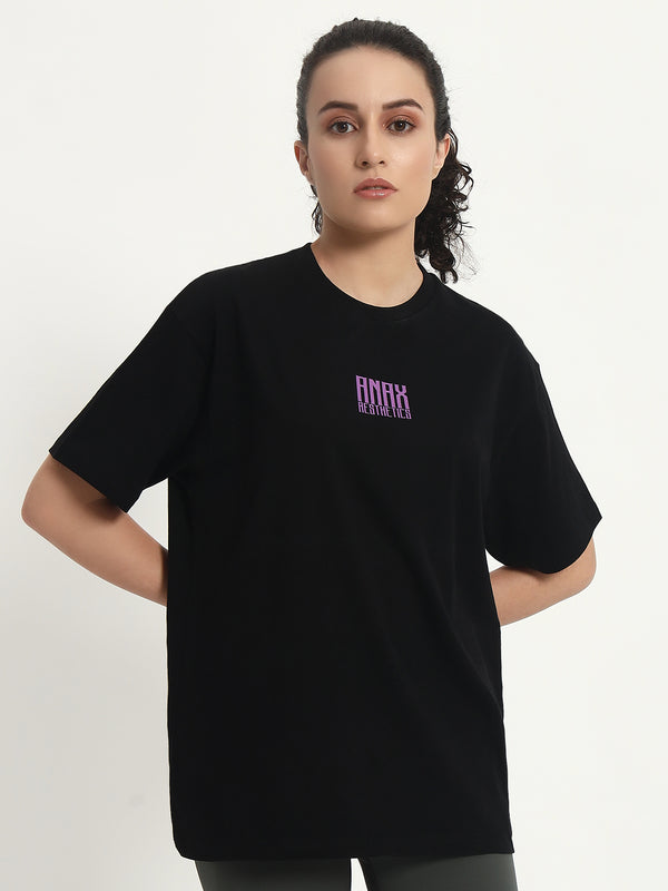 NRNS Black & Purple Oversized T-shirt