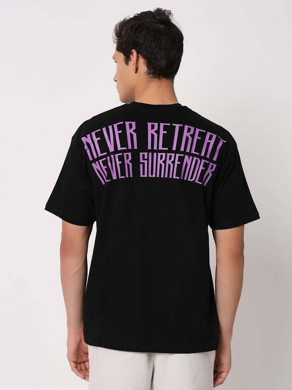 NRNS Black & Purple Oversized T-shirt