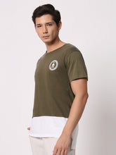 Olive Green Dual Drop T-Shirt