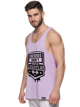 Lavender Excuses Don't Build Muscles Pastel Stringer