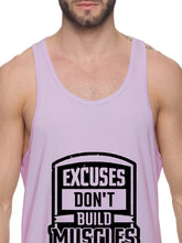 Lavender Excuses Don't Build Muscles Pastel Stringer