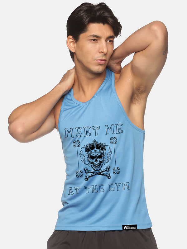 Ice Blue Meet Me At The Gym Performance Stringer