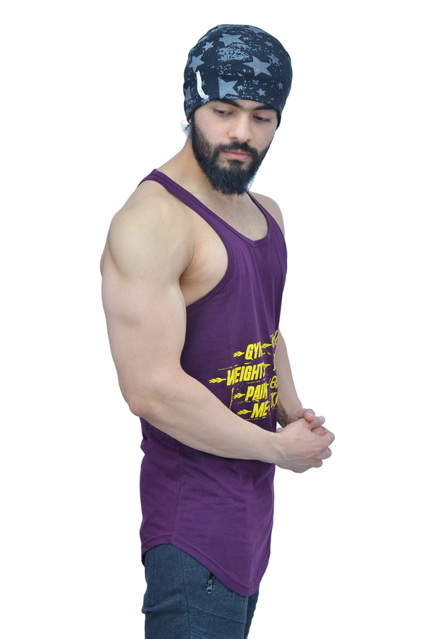 Concord Purple & Yellow Spartan Quote Arc Stringer