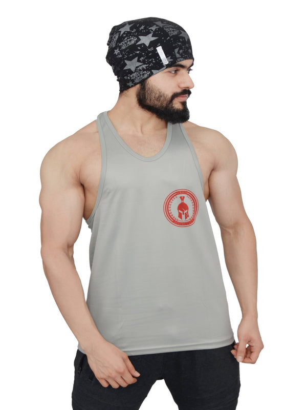 Silver Small Logo Performance Stringer