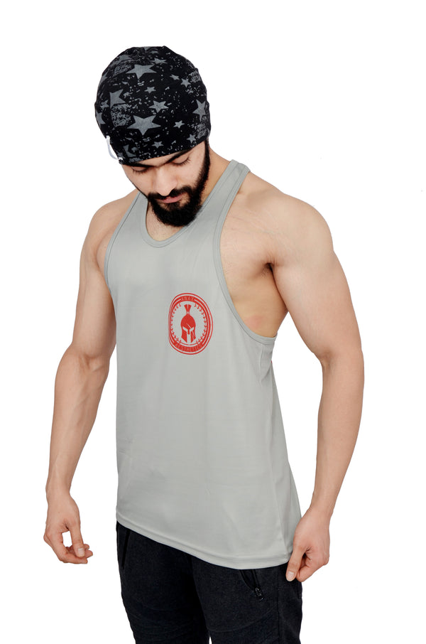 Silver Small Logo Performance Stringer