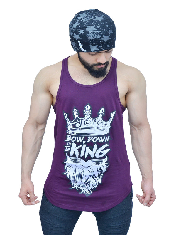 Concord Purple & White Bow Down Arc Stringer