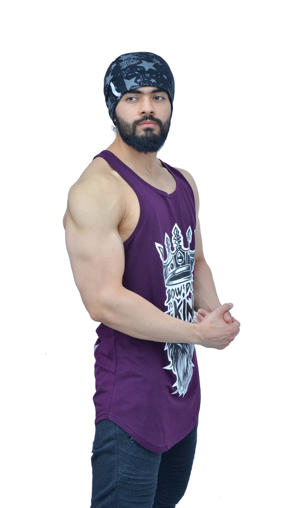 Concord Purple & Black Bow Down Arc Stringer