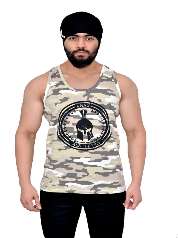 Desert Brown Camouflage Big Logo Stringer